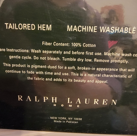 NWT VTG Lauren Ralph Lauren 70" Round Cream Twill Tablecloth - Picture 6 of 6